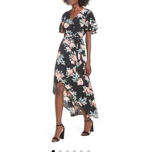Mimi Chica Floral Wrap Maxi